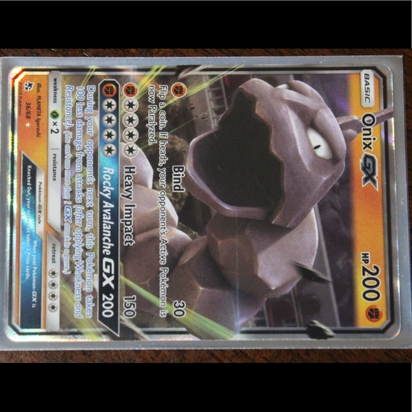 Pokemon Games Onix Gx Hidden Fates Pokmon Poshmark Pokemon Games Onix Gx Hidden Fates Pokmon Poshmark